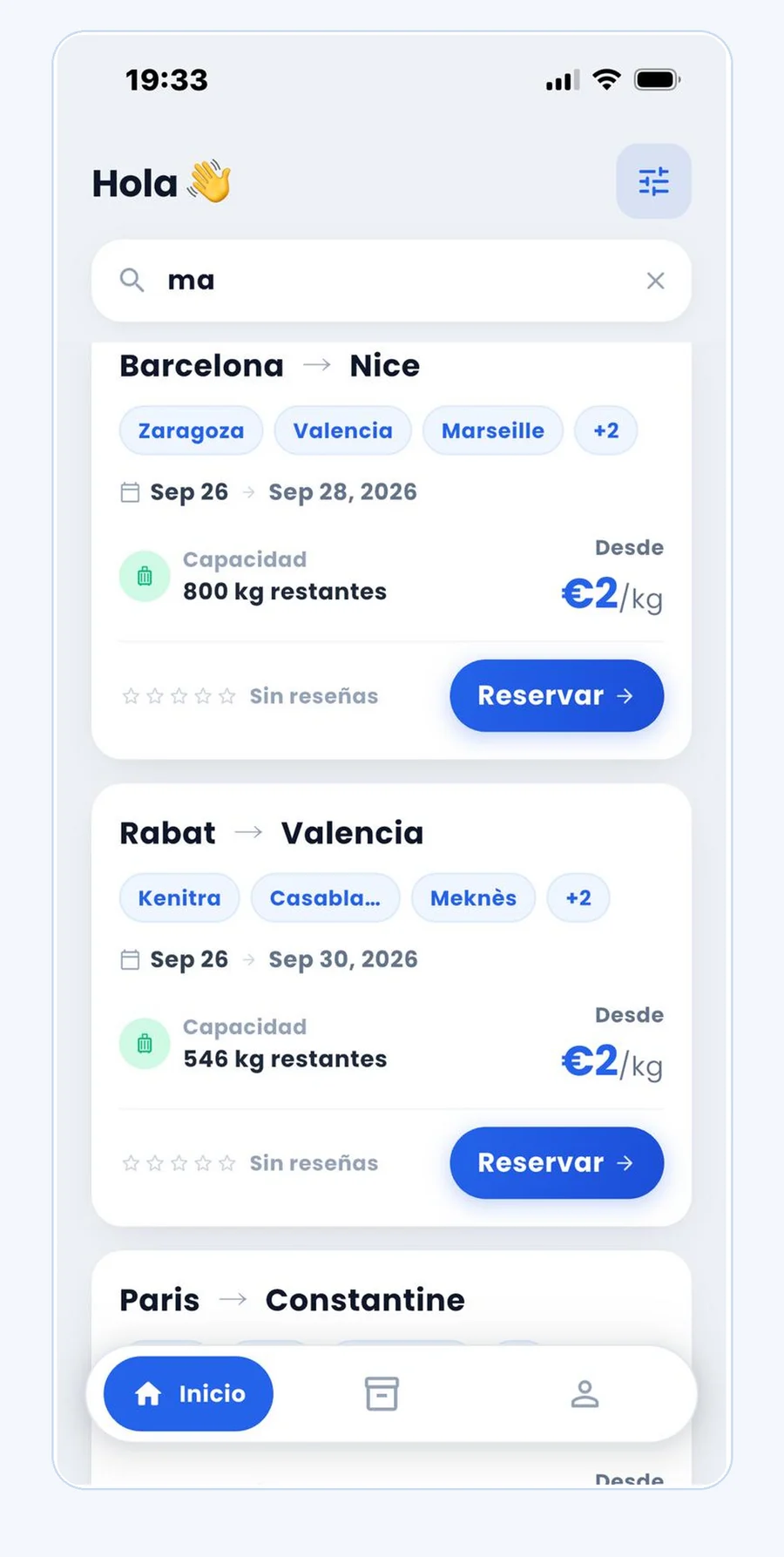 Explorar viajes